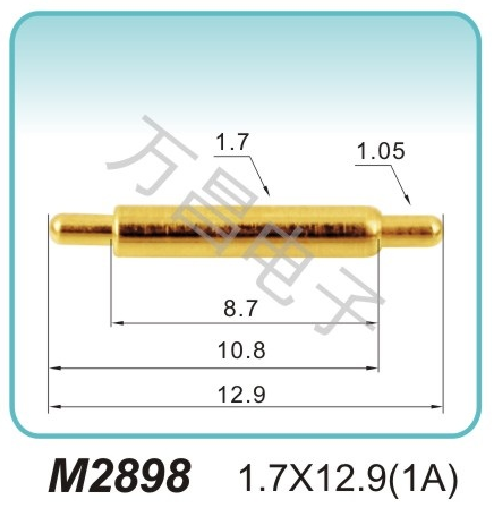 M2898 1.7*12.9(1A)Non-standard Pogo Pin Direct sales