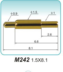 Spring contact pin