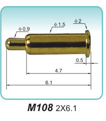 Spring contact needle M108 2x6.1