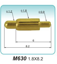 Electronic spring contacts M630 1.8X8.2