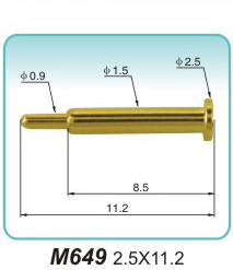 Signal contact pin M649 2.5X11.2