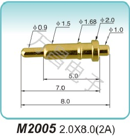 High current probe M2005 2.0X8.0(2A)Elastic contact factory