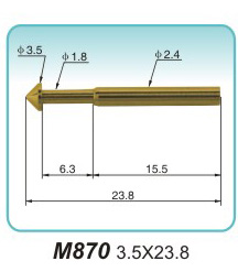 Spring contact pin