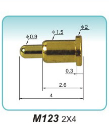 Pogo Pin  M123 2x4pogo pin socket Processor