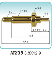 Spring contact pin