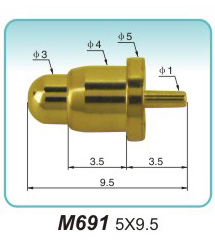 Spring contact needle M691 5X9.5